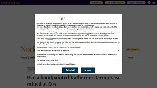 Handpainted Katherine Barney Vase