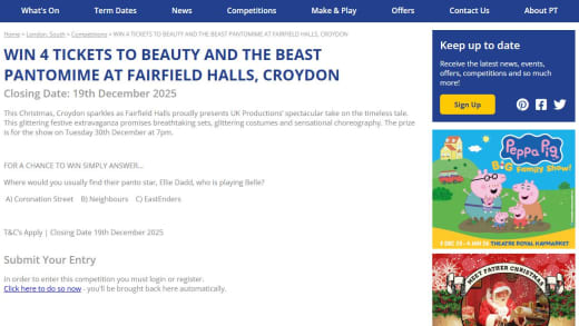 Tickets To Beauty And The Beast Pantomime