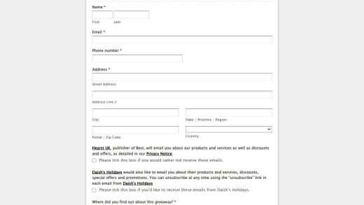 Daish's Holidays Voucher