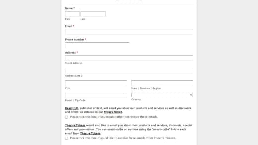 Theatre Tokens Voucher