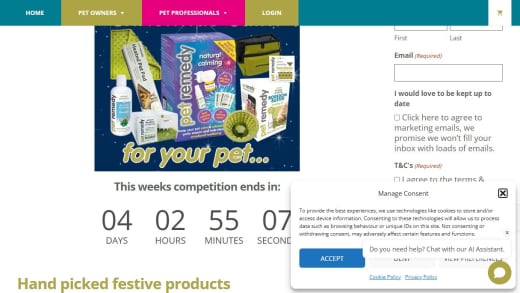 Christmas Calm For Pet Voucher