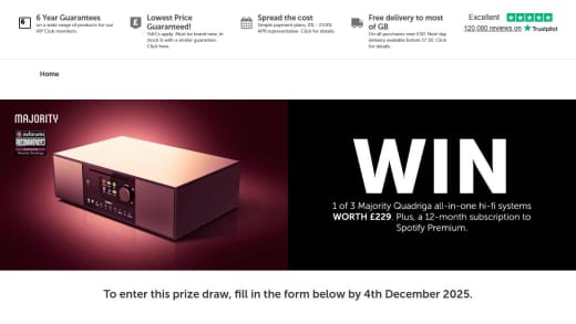 Majority Quadriga All-In-One Hi-Fi System and Spotify Premium Subscription