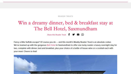 Overnight Stay for Two with Dinner and Breakfast at The Bell Hotel