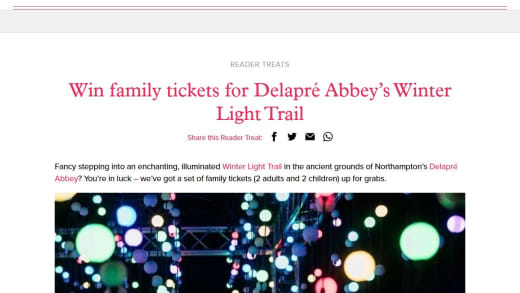 Family Tickets for Delapré Abbey's Winter Light Trail