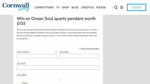 Ocean Soul Quartz Pendant