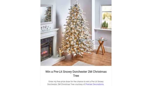 Pre-Lit Snowy Dorchester Christmas Tree