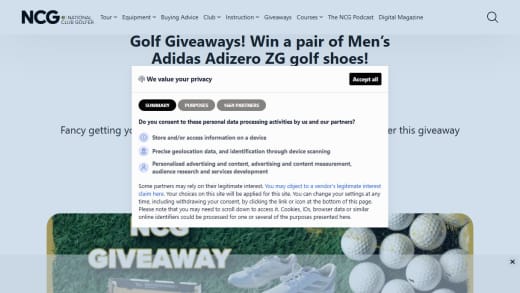 Men's Adidas Adizero Zg Golf Shoes