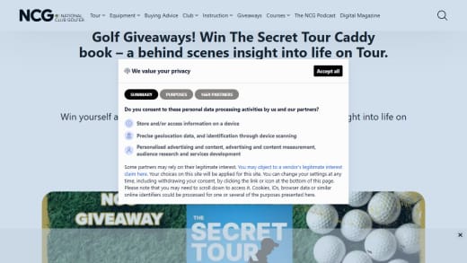 The Secret Tour Caddy Book