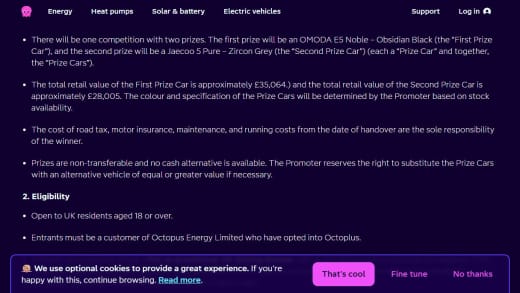 Automobile Prize Package