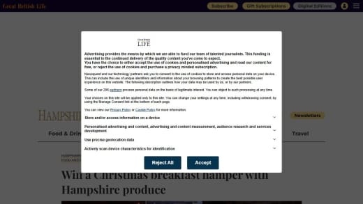 Christmas Breakfast Hamper With Hampshire Produce