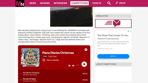 Tickets To Toby Gad Performance At The Shard