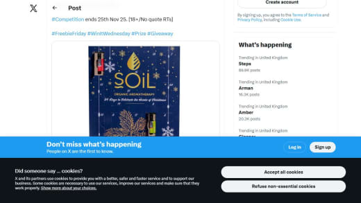 Organic Aromatherapy Advent Calendar