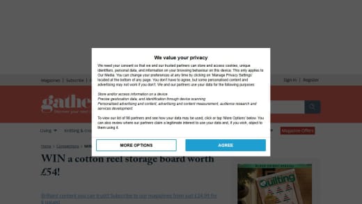 Medium Cotton Reel Storage Board