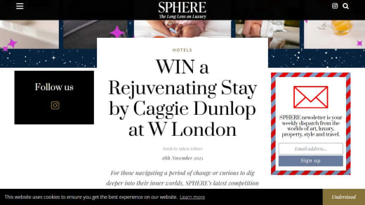 Rejuvenating Stay At W London