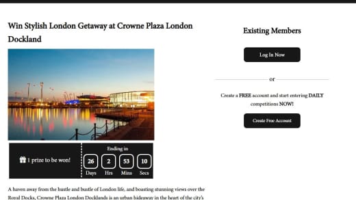 Stylish London Getaway at Crowne Plaza London Docklands