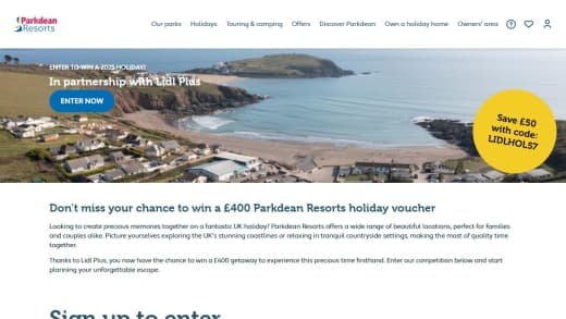 Parkdean Resorts Holiday Voucher