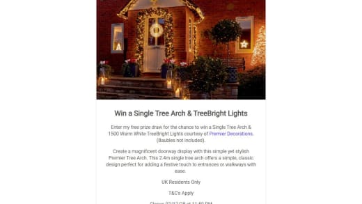 Single Tree Arch and Treebright Lights