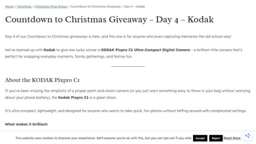 Kodak Pixpro C1 Ultra-Compact Digital Camera