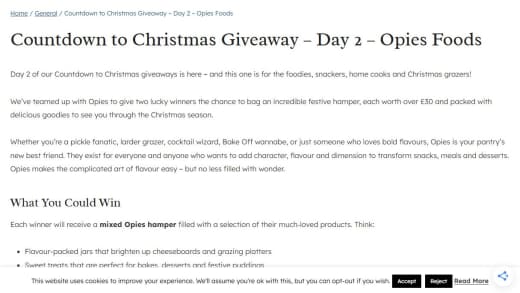 Mixed Opies Food Hamper