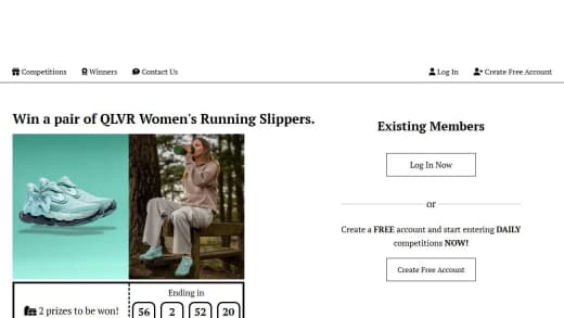 Pair Of Qlvr Women's Running Slippers