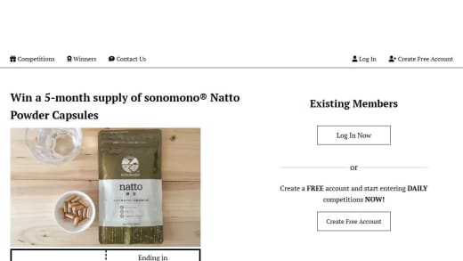 Five-Month Supply of Natto Powder Capsules