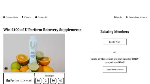 Recovery Supplements Voucher