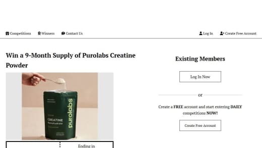 Nine Month Supply Of Purolabs Creatine Powder