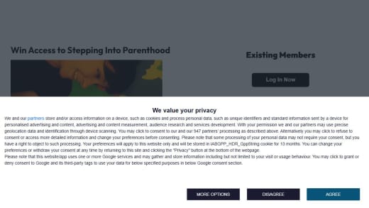 Stepping Into Parenthood Digital Resource Access