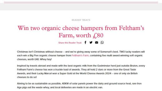 Organic Cheese Hamper