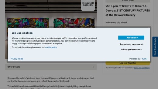 Pair of Tickets to Gilbert & George: 21st Century Pictures Exhibition