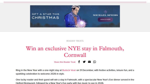 New Year's Eve Stay in Falmouth, Cornwall