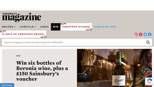 Beronia Wine Case and Sainsbury's Voucher