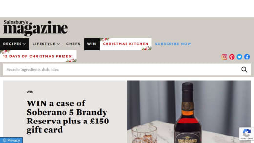 Soberano 5 Brandy Reserva and Sainsbury's Gift Card