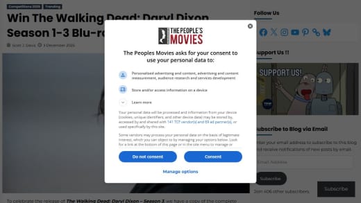 The Walking Dead: Daryl Dixon Season 1-3 Blu-Ray Boxset