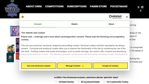 Doctor Who Christmas Bonanza Goodies Collection