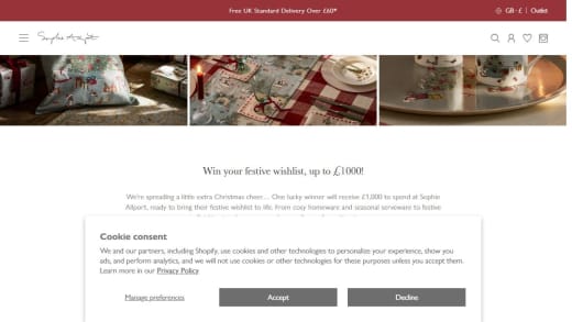 Shopping Voucher for Sophie Allport