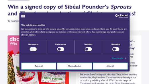 Signed Book and Christmas Sweets Selection