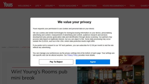 Young's Rooms Pub Mini Break