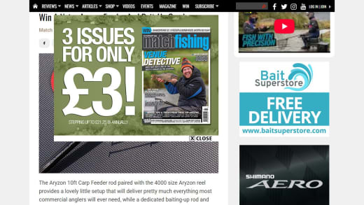 Nytro Aryzon Feeder And Bait-Up Combo