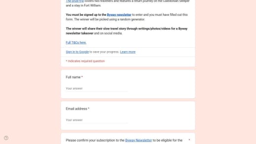 Byway Trip To Scotland