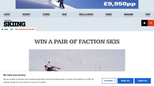 Faction Skis and Poles