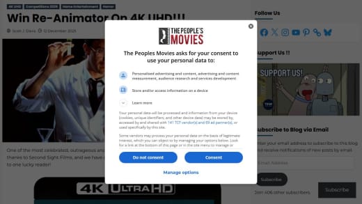 Re-Animator Standard Edition 4K UHD Film