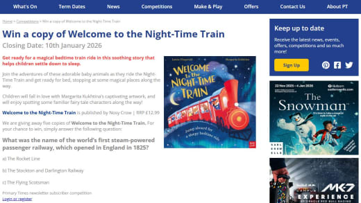 Welcome To The Night-Time Train Book Copy