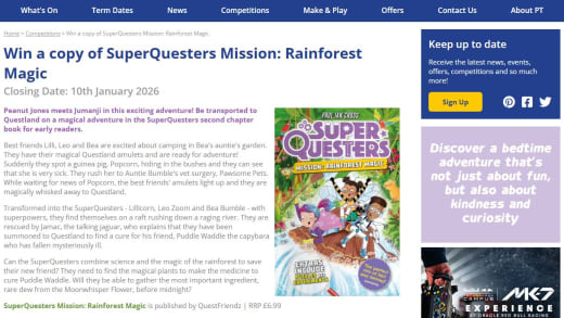 Superquesters Mission: Rainforest Magic Book