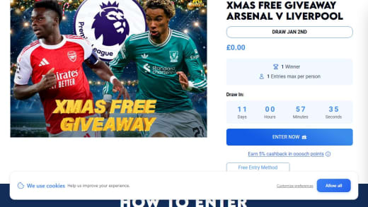 Tickets to Arsenal vs Liverpool Match