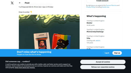 Polaroid Instant Camera and Printer Bundle