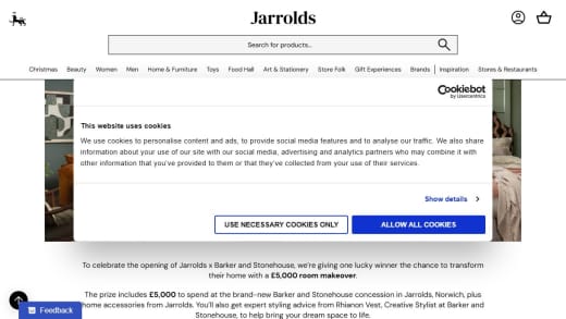 Barker and Stonehouse In-Store Spending Spree