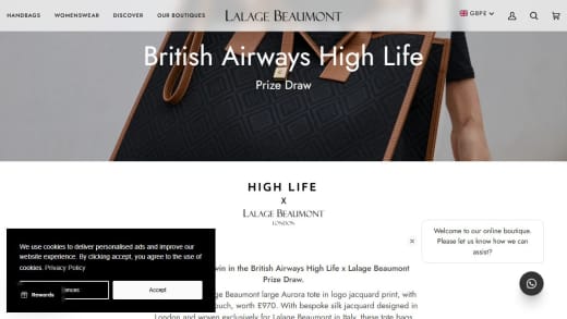 Lalage Beaumont Aurora Tote and Pouch Set