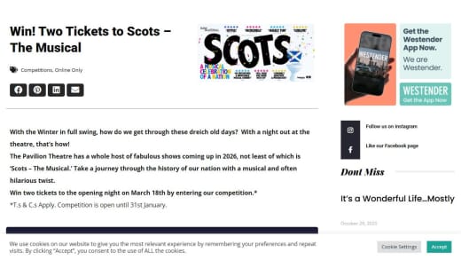 Tickets To Scots – The Musical
