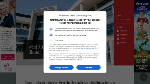 Brooklands Weybridge Spa Break With Dinner For Two